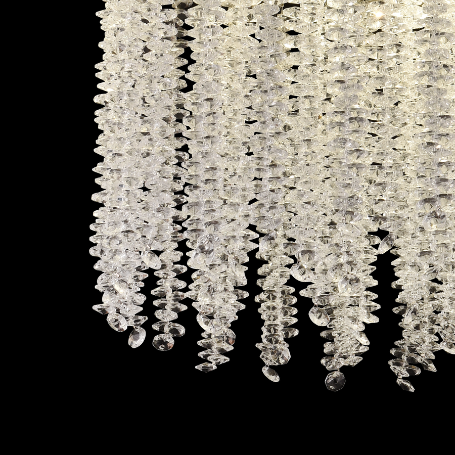 Crystal LED Chandelier LLC215/400WH Round, 22W, Cold/Warm/Neutral Light, Crystal, Gold