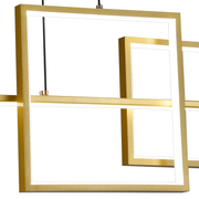 Denisse 64W Dimmable LED Chandelier with Remote Control Gold