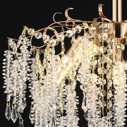 Crystal Chandelier CC9323/5FGD, 5x E14, Diameter 49cm, Gold