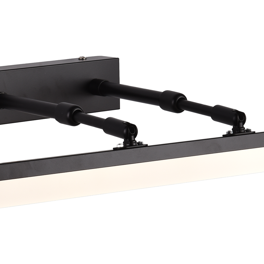 Bathroom LED wall lamp, MALAWI, 7W, linear, Neutral light, Black