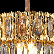 Crystal chandelier Corona Incanto 3xe14, 30cm diameter, glossy gold, rebrable height