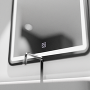 Rectangular LED mirror, 60x80cm, Basic Touch shade