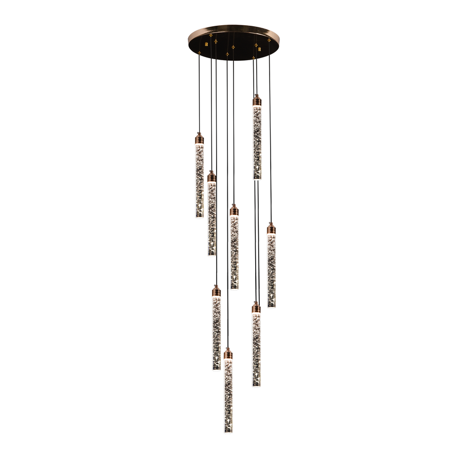 LED Crystal Chandelier 22W, Warm/Neutral/Cold Light, Diameter 25cm Gold CM510/H150XW35