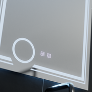 Mirror LED rectangular 60x80cm Magia Canto Touch System Dimable Defrition