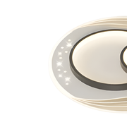 LED Lust with Velura Serpenta remote control, 125W, 3 circles, cold/hot/neutral light, unstable, black