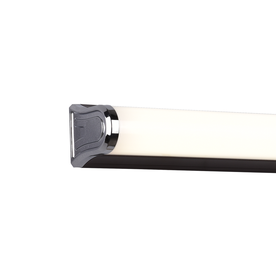 Bathroom LED wall light, GARDA, 11W, linear, Neutral light, Black