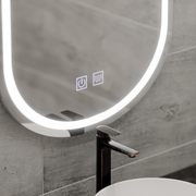 Oval LED Mirror 50x80 Velara Touch Defog System, Dimmable