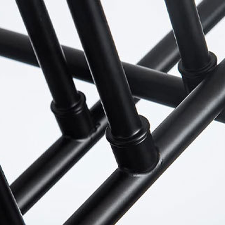 Modernist Octa 8 Chandelier, 8x E27, Black, Modern Design