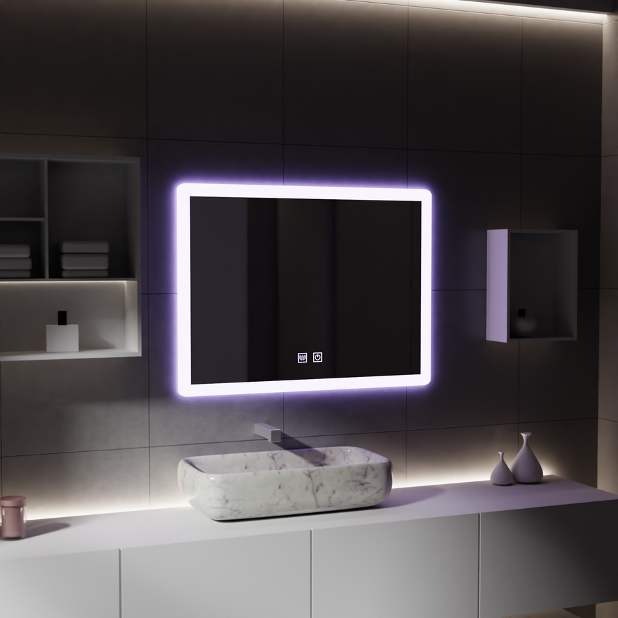 Alecsidra Touch LED Mirror with Defog System 80X60cm