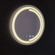 LED Round Mirror, 60cm, Consuel Marcello MotionGlow Sensor, Demister System, Clock & Thermometer, Dimmable