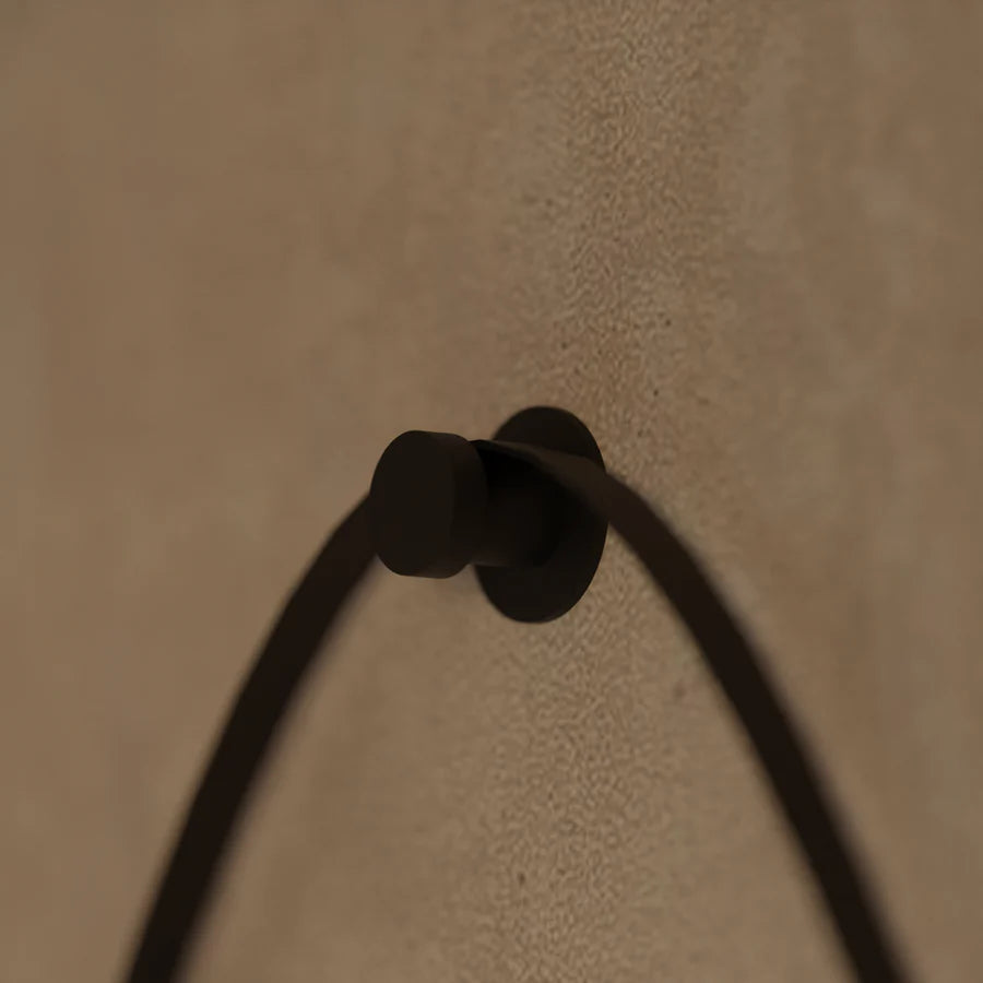 LED Round Mirror, 50cm, Celeste Majeste Noir Eleve MotionGlow Marcello, Demister System, Clock & Thermometer, Dimmable