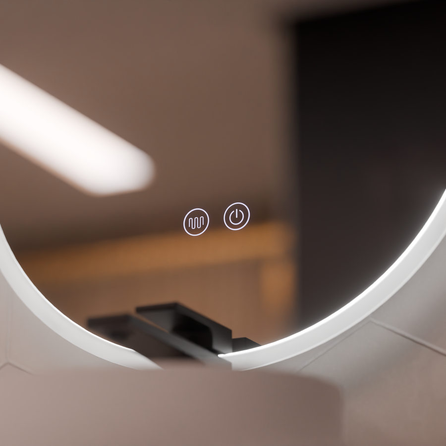 Oval LED mirror 50x80cm Llexort, Touch, Demister System, Dimmable