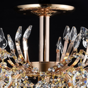 Crystal Chandelier CC9313/5FGD, 5x E14, Diameter 49cm, Gold