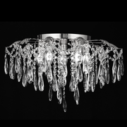 Candelabru Cristal CC9221/5CH, 5x E14, Diametru 48cm, Crom Lucios