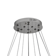Crystal LED Chandelier with Remote Control Latifah 118W Silver