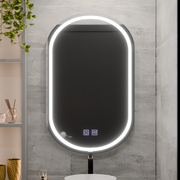 Oval LED Mirror 50x80 Velara Touch Defog System, Dimmable