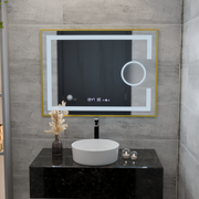 Mirror LED rectangular 50x70cm ECLAT MOTIONGLOW MARCELLO DISPUTS & TERMETER LUBA COSMETICA DIMABIL