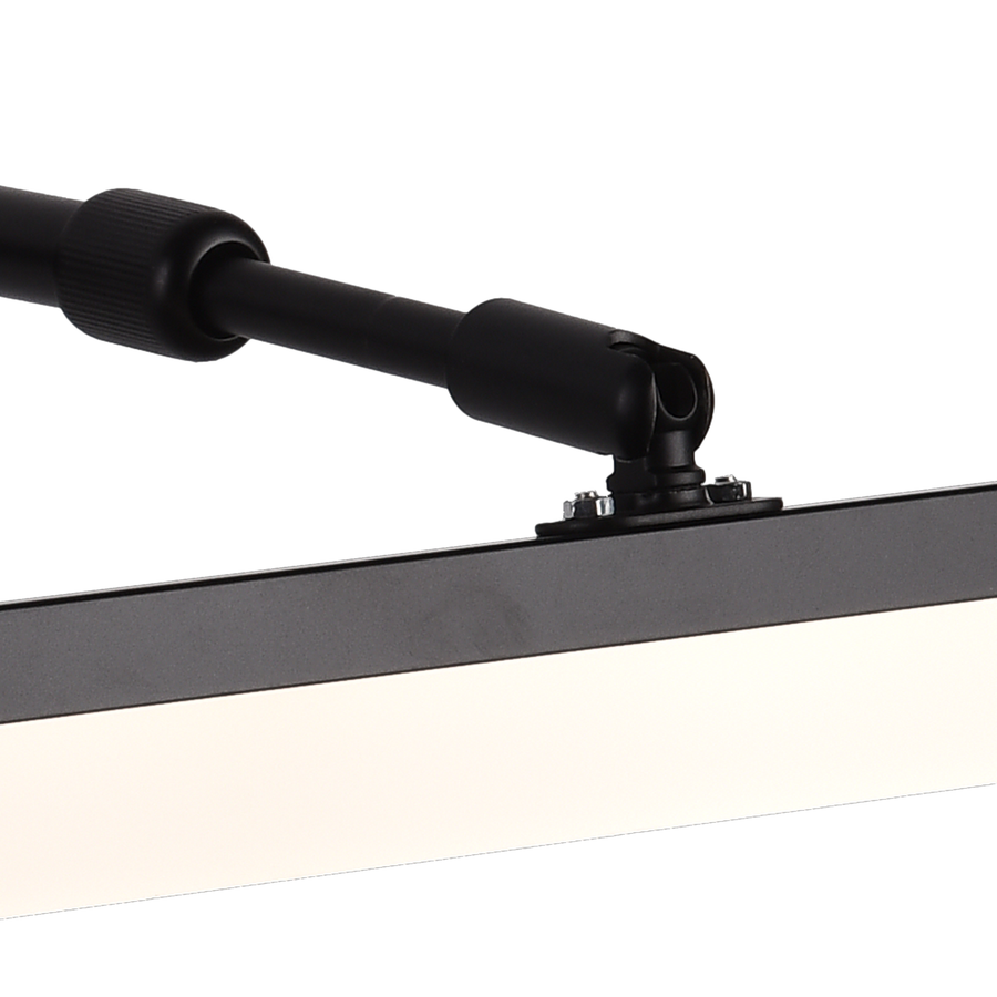Bathroom LED wall lamp, MALAWI, 7W, linear, Neutral light, Black