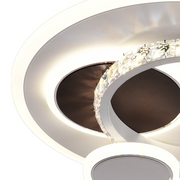 LED LED HELIOX, 43W, 4 circles, cold/hot/neutral light, black