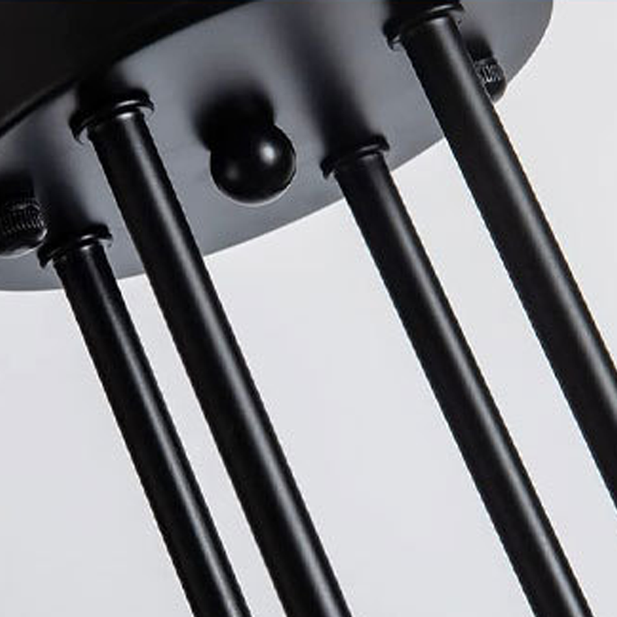 Modernist Octa 8 Chandelier, 8x E27, Black, Modern Design