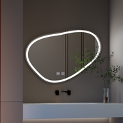 Touch Quassare LED mirror 90x65 cm