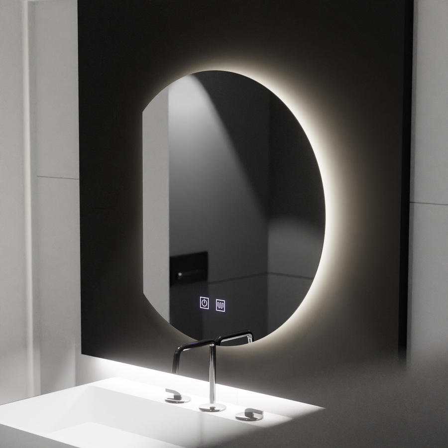 Semiluna LED mirror 54x60, Arcana Touch, Demister System, Dimmable