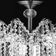 Crystal Chandelier CC9324/5CH, 5x E14, Diameter 49cm, Chrome