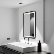 Rectangular LED mirror, 60x80cm, Basic Touch shade