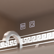 Mirror LED rectangular 80x60cm vorice touch system disabling