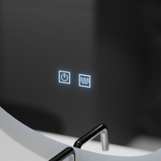 Organic LED mirror 80x60cm, Fluido Touch, Demister System, Dimmable