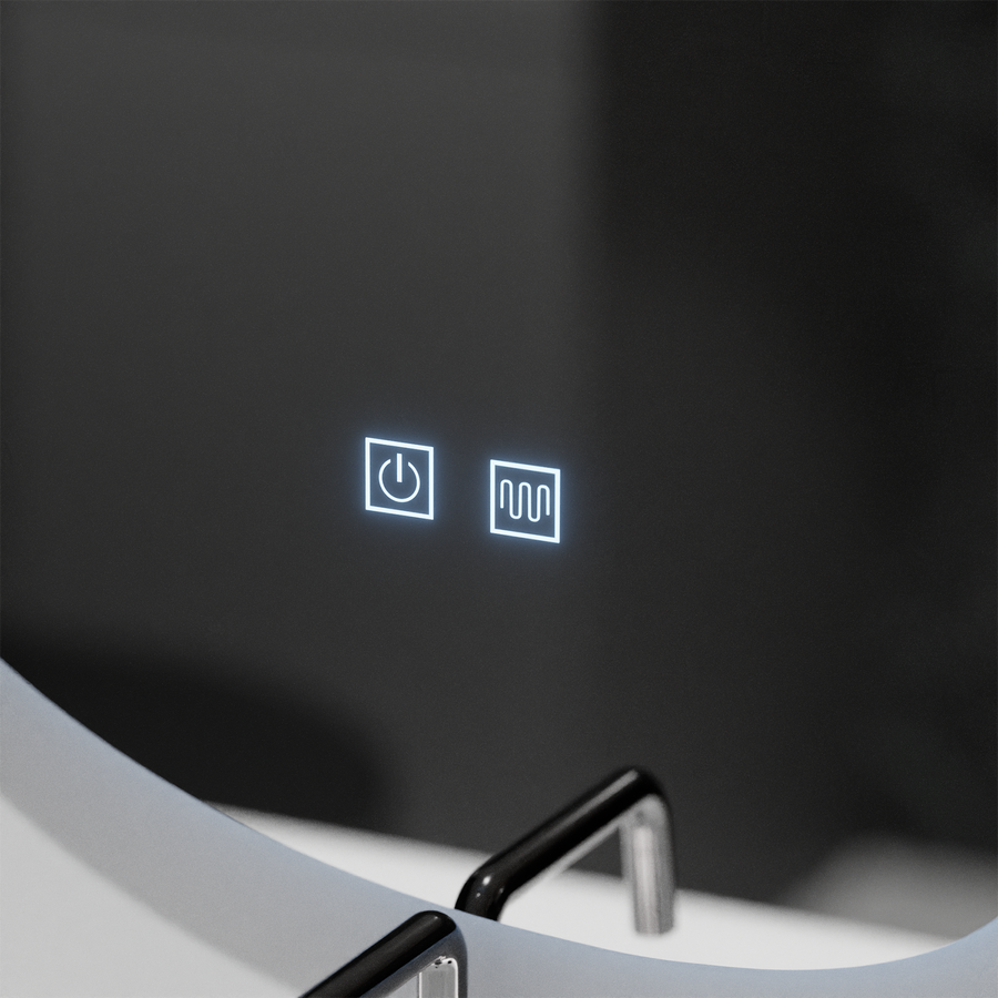 Organic LED mirror 80x60cm, Fluido Touch, Demister System, Dimmable