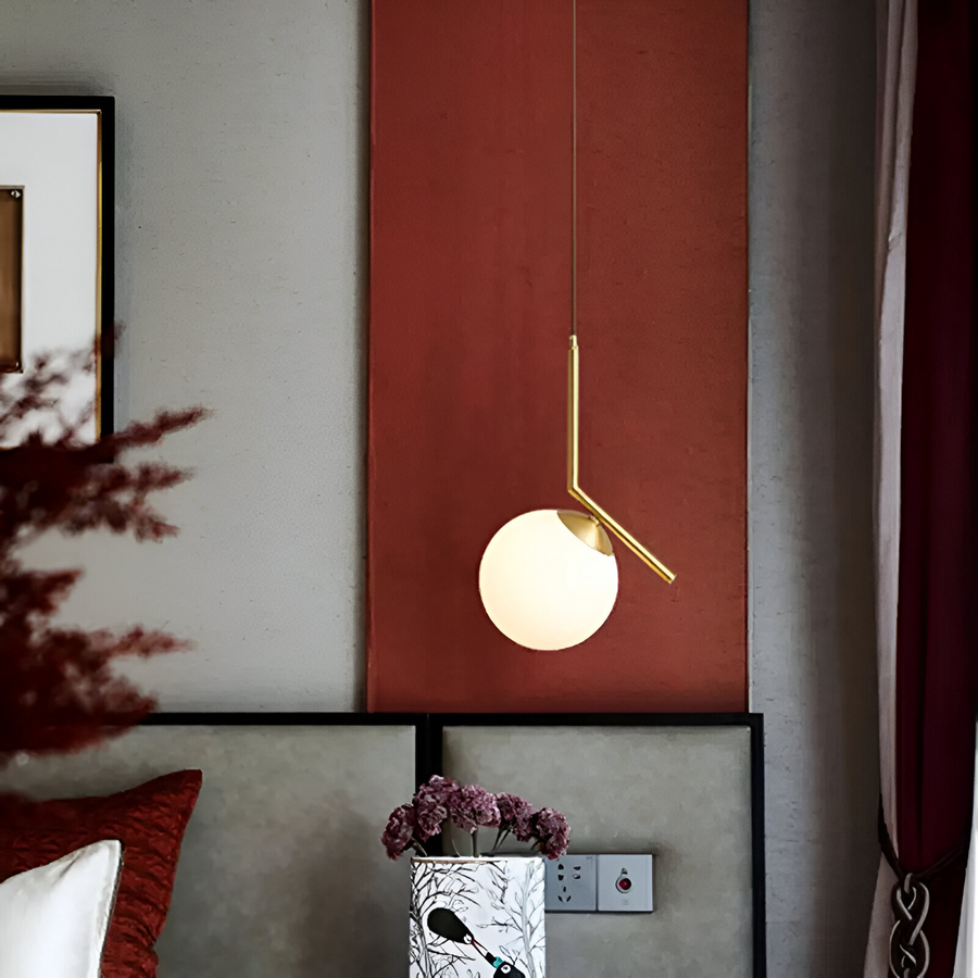 LOFT Haven Chandelier, 1x E27, Golden White, Metal, Adjustable Height, Modern