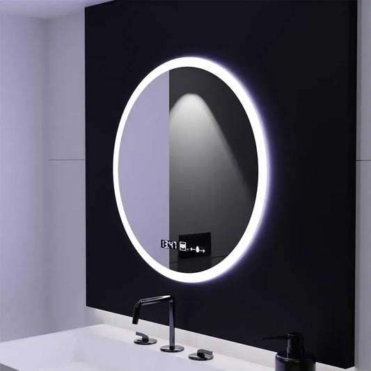 Round LED mirror 70cm Giulia Sensor MotionGlow Marcello De-fogging system Clock & Thermometer Dimabila