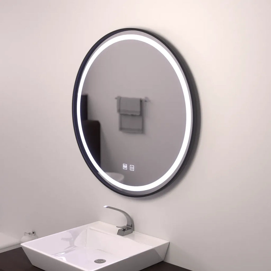 LED Round Mirror 60cm, Lucea Touch, Demister System, Dimmable