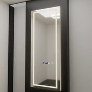 Rectangular LED mirror, 60x150cm, Alessia Marcello Radar Sensor, Demister System, Clock & Thermometer, Dimabila, Dressing Couture