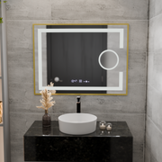 Mirror LED rectangular 50x70cm ECLAT MOTIONGLOW MARCELLO DISPUTS & TERMETER LUBA COSMETICA DIMABIL