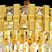 Crydelabure Crystal Aurelio Radiant 8xe14, 60cm diameter, glossy gold, rebrable height