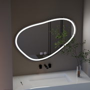Touch Quassare LED mirror 90x65 cm