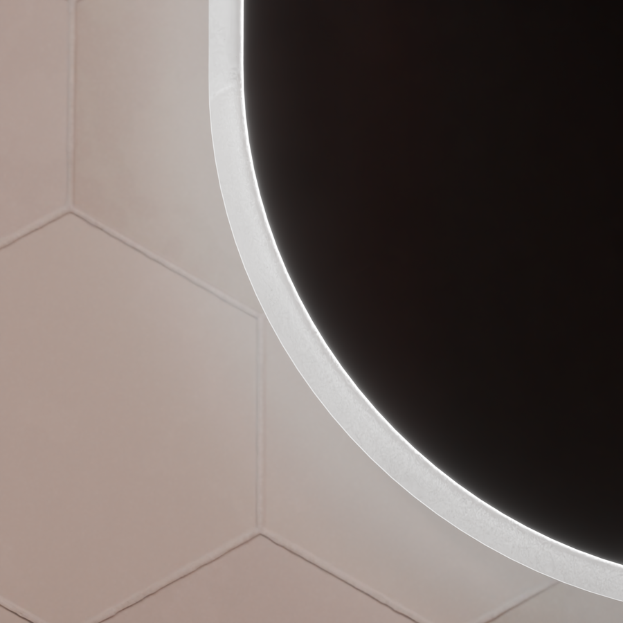 Oval LED mirror 50x80cm Llexort, Touch, Demister System, Dimmable