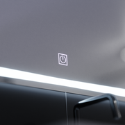 Rectangular LED mirror, 80x60cm, FRAME Basic Touch