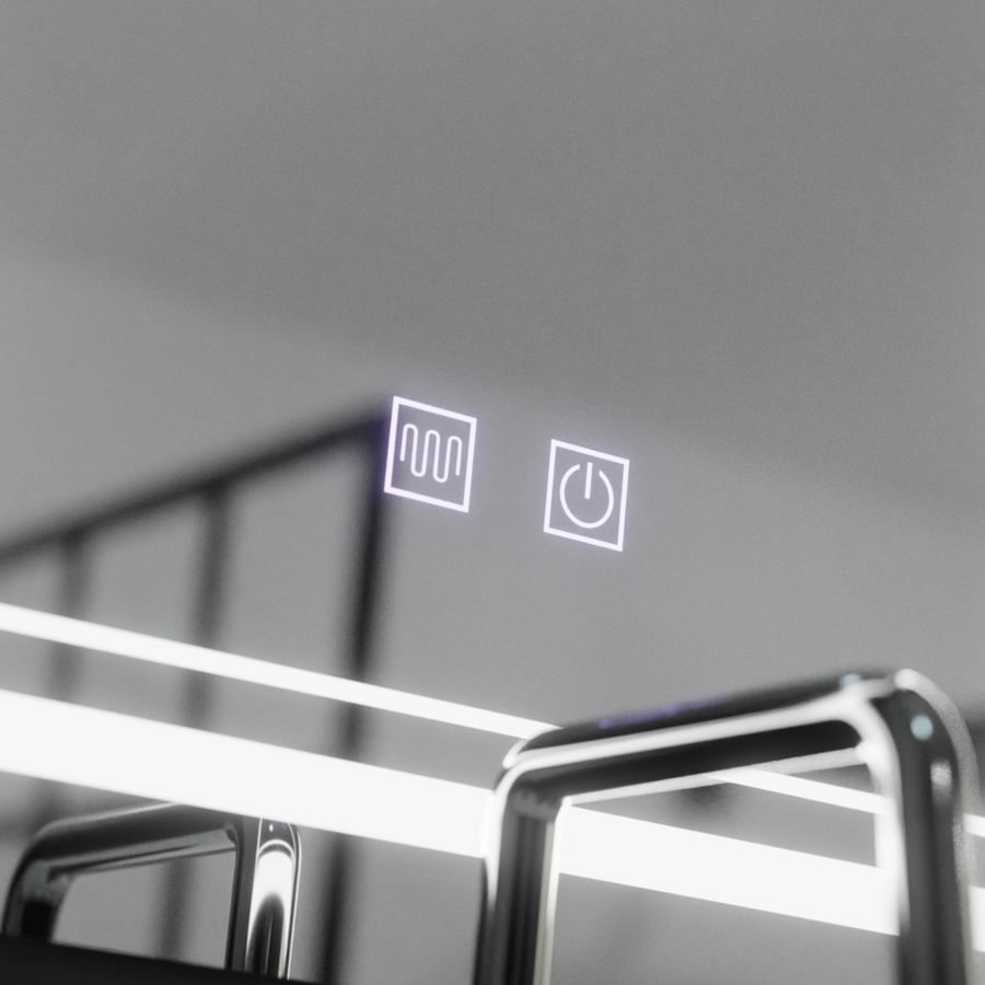 Mirror LED rectangular 50x70cm Touch Koven Disabling System