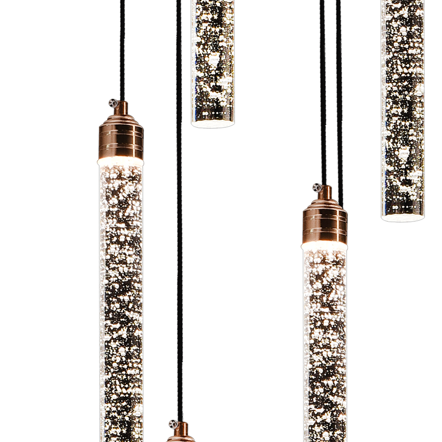 LED Crystal Chandelier 22W, Warm/Neutral/Cold Light, Diameter 25cm Gold CM510/H150XW35