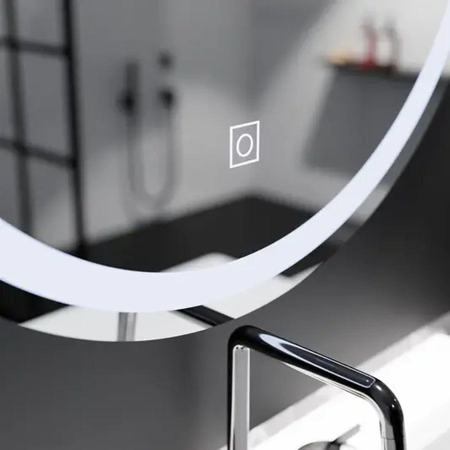 Round LED mirror, 70cm, Basic Touch