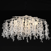 Crystal Chandelier CC8080/D800CH, 9x E14, Diameter 49cm, Chrome