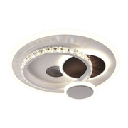 LED LED HELIOX, 43W, 4 circles, cold/hot/neutral light, black