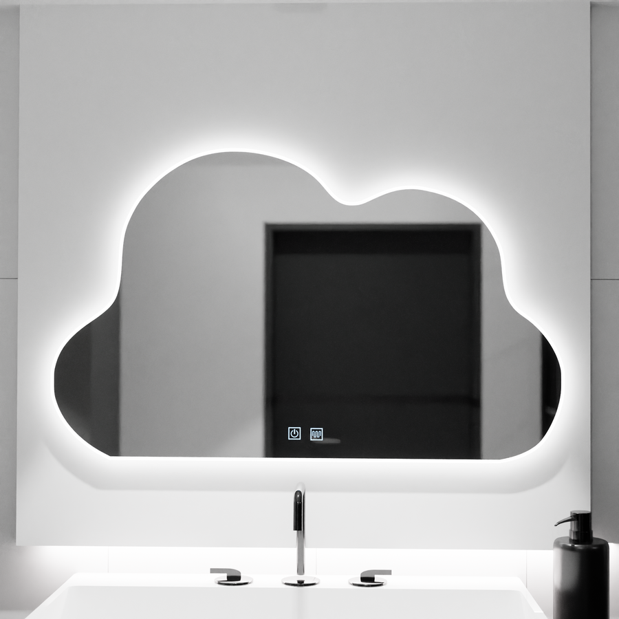 Cloud LED mirror 60x40cm, Nuvola Touch, Demister System, Dimmable