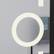 Rectangular LED mirror, 60x80cm, Eclat MotionGlow Marcello, Clock & Thermometer, Demister System, Cosmetic Magnifier, Dimable