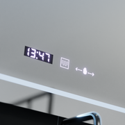 The rectangular LED Mirror 80x60cm Stile MotionGlow Marcello Disturbing system & thermometer of the Cosmetics Dimable