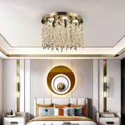 Crystal LED Chandelier LLC213/400GD Round, 22W, Cold/Warm/Neutral Light, Crystal, Gold