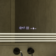 Mirror LED rectangular 60x80cm Venezia Sensor Motionglow Marcellow Dimable Clock Defrosting System